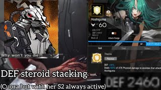 Hoshiguma is F---ing invincible! And she tanks Patriot without ATK debuffs to prove it! (Arknights)