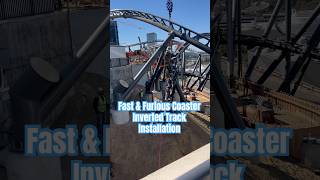 Fast and Furious Coaster Track Installation 🎢 @universalstudioshollywood #vlog