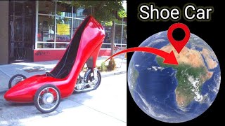 Shoe car in real on google earth and google maps