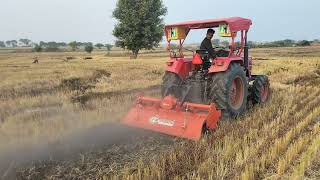 Mahindra yuvo 585di 4x4 50hp and रोटावेटर पर बहुत शानदार प्रदर्शन