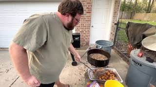 Smoked First, Fried Finished Fried Chicken