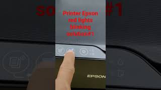 Printer Epson red lights blinking solution1#shorts