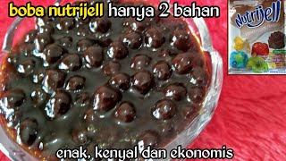 cara mudah membuat boba nutrijel coklat - hanya 2 bahan