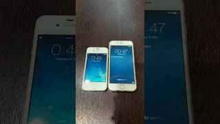 iPhone 4 on iOS 7 vs iPhone 6 on iOS 8 boot up test #shorts #iphone4 #ios7 #iphone6 #ios8