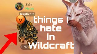 things Wildcraft should fix ☹️