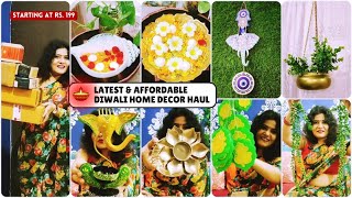 Latest and Affordable Diwali Home Décor Haul | How to Decorate Home for Diwali #diwalidecoration