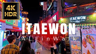 Itaewon on Friday Night, Seoul Korea | 이태원 | 4K HDR