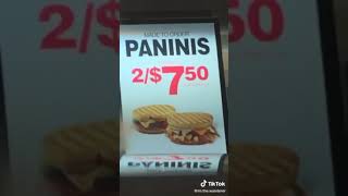 paninis 2/7.50