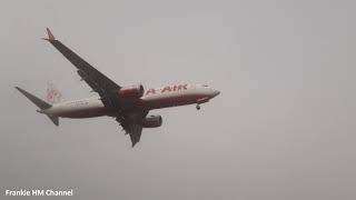 Extremely foggy landing vs normal landing | Same Airbus A320 Lauda Air