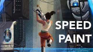 Portal 2 Poster Speedpaint