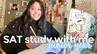 STUDY WITH ME for the SAT: how i STUDY for the SAT junior year