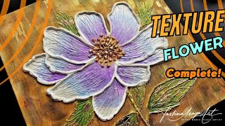 YOU can TRY! Textured Art Flower Painting! Giveaway!