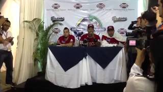 Conferencia de Prensa Matias, Valle y Aceves al terminar Juego Semifinal SC 2014