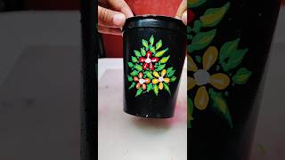 Painting on waste dahi cup/reuse of cup#ytshorts #diy #handmade #diycraft #painting #shorts