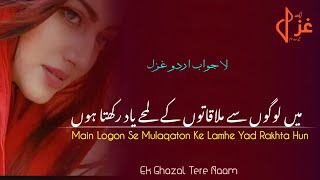 Main Logon Se Mulaqaton Ke Lamhe Yad Rakhta Hun | Urdu Poetry Sad | Ek Ghazal Tere Naam