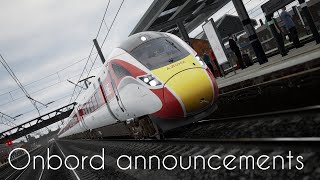 Ecml Ft onboard announcements Petabourough to doncaster ( Glasgow Central )