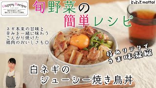 20.11.13【ハッピーレシピ】（白ネギのジューシー焼き鳥丼）