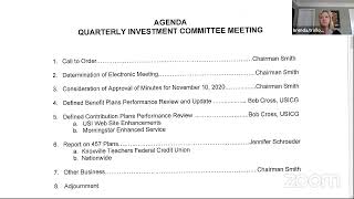 Retirement and Pension Board - Investment Committee Meeting