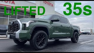 Modified 2023 Toyota Tundra Hybrid Limited TRD Off Road: Can 35s Fit On A New Tundra?