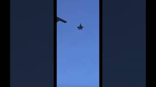 B2 bomber escorted by to F35