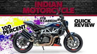 The 2024 Indian Motorcycle/100% FTR R-Carbon