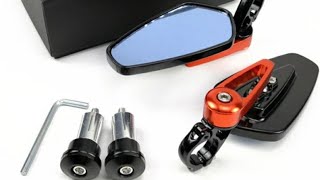 7/8" 22mm Motorcycle Rearview Mirrors Universial Motorcycle Aluminum Bar End Mirror Motorb