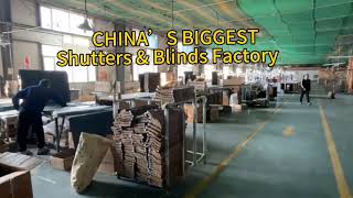 China's Biggest Basswood shutters and Blinds manufacture