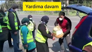 Kamil Zeynalli, yollarimizin temizliyine baxan hidmecilerede yardim eledi