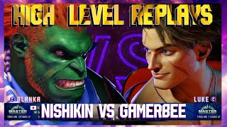 ***(NISHIKIN) Blanka vs (GAMER BEE) Luke Master Ranked!***- Street Fighter 6 High Level Replays!!!