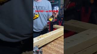 Dewalt DCF801 12v vs DCF840 20v 3/8” speedbor. Almost same size but what a difference!