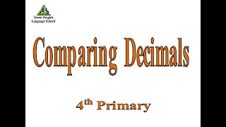 Comparing Decimals