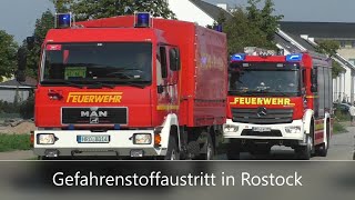 Einsatzfahren zum Großeinsatz im Rostocker Fischereihafen