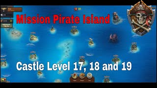 Throne Rush : Pirate Island Castle Level   17, 18  and 19   Update July 2022