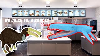 No Chick Fil A sauce? meme but Dinosaur Simulator