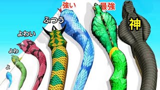 ヘビを進化させまくったらこうなった【 Snake Evolution Run 3D 】