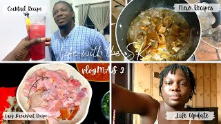 #VLOGMAS2022 Day2: HOW TO MAKE NIGERIAN EASY FOOD RECIPES AT HOME + Easy Cocktail recipe