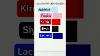 Colors in Turkish #foryou #explorepage #trendingshorts #turkishlessons #learnturkish #colors #fyp