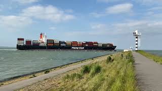 Hapag Lloyd containerschip is on his way to Antwerp (spotted in Terneuzen, NL)