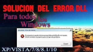 Como reparar todos los errores de archivos .dll (archivos faltantes en tu pc)