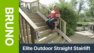 Bruno Elite Outdoor Straight Stairlift - Overview, Features, & Benefits