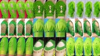 💚parrot green blouse design 2024/green blouse designs/blouse designs new model/blouse hand design