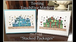 A Birthday and Christmas Card as well as a review on the TouchFive Markers.