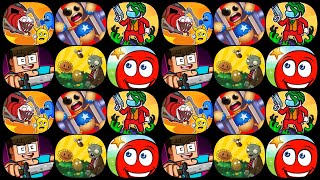 Plants vs Zombies 2, Monster Survivor, We're Impostors, Red Ball 4, Kick the buddy 2, My Craft ...