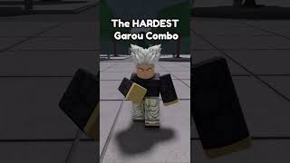 the HARDEST Garou combo 😳😳 | #shorts #roblox #anime #tsb #thestrongestbattlegrounds