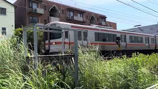 JR Central Tokaido Main Line 313 Series Set Y41 + Set Y45 passing Suzuki Plaza, Hamamatsu