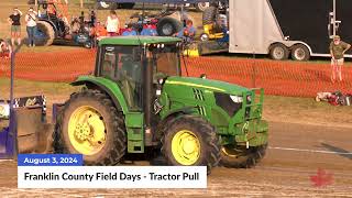 Franklin County Field Days 2024 - Tractor Pull