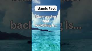 #Islam teaches that backbiting is...... #motivation #muslimcharity #quotes #facts theholyquran