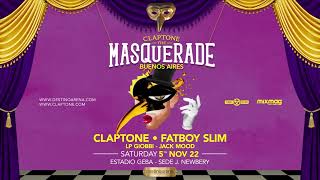 Claptone presenta The Masquerade con Fat Boy SLim 5 de Noviembre 2022 Buenos Aires Argentina