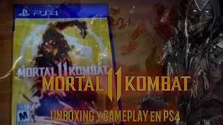 UNBOXING ATRASADO DE MORTAL KOMBAT 11 + GAMEPLAY CON NOOB SAIBOT EN PS4