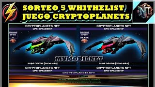 🚀 Cryptoplanets 💥 NUEVO JUEGO NFT GRATIS 💥 Tutorial De Como Empezar a Jugar 🤑 SORTEO 5 WL 🍀